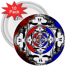 The Grateful Dead 3  Buttons (10 Pack) 