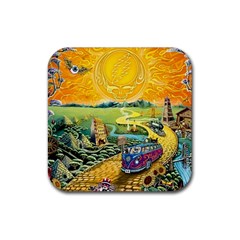 Grateful Dead Golden Road Rubber Coaster (square)