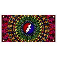 Grateful Dead Bear Pattern Banner And Sign 6  X 3 