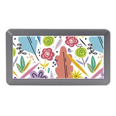 Summer Flowers Spring Background Memory Card Reader (Mini)