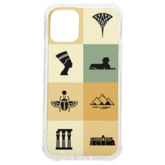 Egyptian Flat Style Icons Iphone 12 Mini Tpu Uv Print Case	