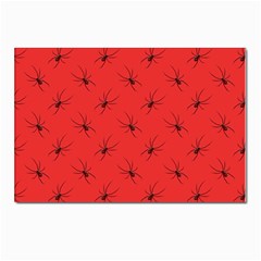 Spiders Pattern Seamless Arachnids Postcard 4 x 6  (pkg Of 10)