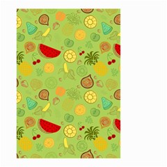 Art Fruits Pattern Small Garden Flag (two Sides)