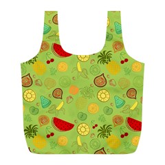 Art Fruits Pattern Full Print Recycle Bag (l)