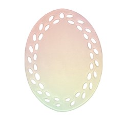 Rainbow Pastel, Purple, Gradient, Light, Led, Pink, Simple Ornament (oval Filigree)