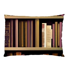 Books Bookshelves Office Fantasy Background Artwork Book Cover Apothecary Book Nook Literature Libra Pillow Case