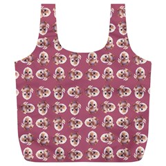 Whimsy Chickens Pattern Full Print Recycle Bag (xl)