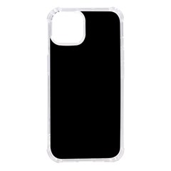 Plain Black Black Iphone 14 Tpu Uv Print Case