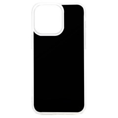 Plain Black Black Iphone 15 Plus Tpu Uv Print Case by kyorashop23