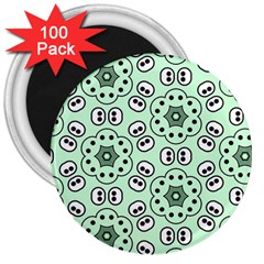 Texture Dots Pattern 3  Magnets (100 Pack)