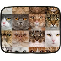 Breeds Of Cats Collage Two Sides Fleece Blanket (mini)