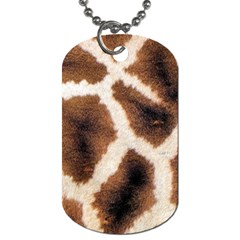 Giraffe Skin Texture Dog Tag (one Side)