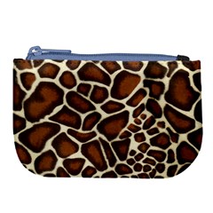 Giraffe Texture, Macro Large Coin Purse