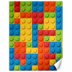 Lego Bricks, Colorful Dots Background Canvas 12  X 16 