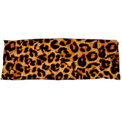 Leopard Skin Texture Macro, Brown Body Pillow Case (dakimakura)