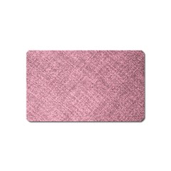 Pink Fabric Texture, Knitted Pink Texture, Magnet (name Card)