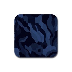 Purple Camo Rubber Square Coaster (4 Pack)