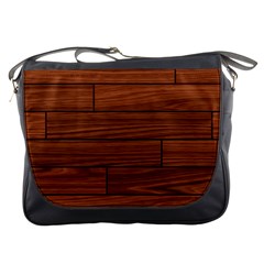 Seamless Wooden Planks Brown Wooden Background Messenger Bag