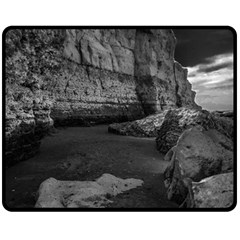 Timeless Shores, Las Grutas Beach, Rio Negro, Argentina Fleece Blanket (medium)