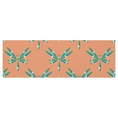 Turquoise Dragonfly Insect Paper Banner And Sign 12  X 4 