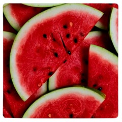 Watermelon, Fruit, Green, Red Uv Print Square Tile Coaster 