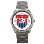 Emblem US Soccer Sport Metal Watch