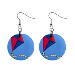 Kite 1  Button Earrings