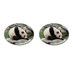 Giant Panda Cufflinks (oval) by ironman2222