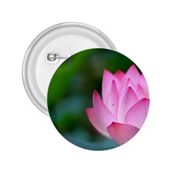 Red Pink Flower 2.25  Button