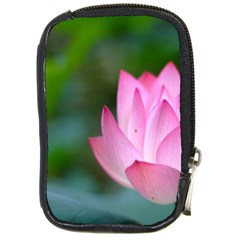 Red Pink Flower Compact Camera Leather Case