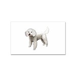 White Poodle Dog Gifts BW Sticker Rectangular (100 pack)