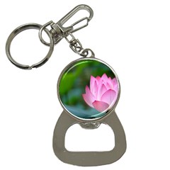 Pink Flowers Bottle Opener Key Chain