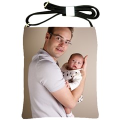 Father And Son Hug Shoulder Sling Bag