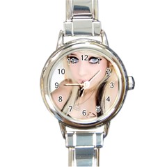 Testgirl3 Round Italian Charm Watch