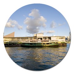 Hong Kong Ferry Magnet 5  (round) by swimsuitscccc