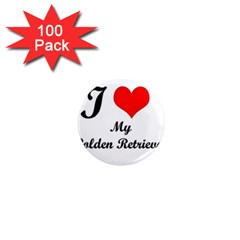 I Love Golden Retriever 1  Mini Magnet (100 Pack) by mydogbreeds