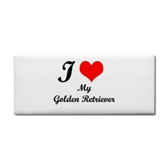 I Love Golden Retriever Hand Towel