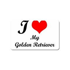 I Love My Golden Retriever Magnet (name Card) by ArtsCafecom3