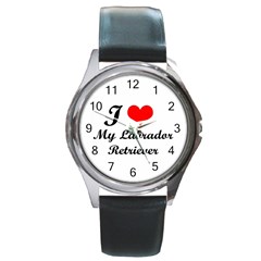 Dog-photo Round Metal Watch