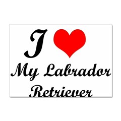 I Love My Labrador Retriever Sticker A4 (100 Pack)