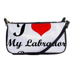 I Love My Labrador Retriever Shoulder Clutch Bag