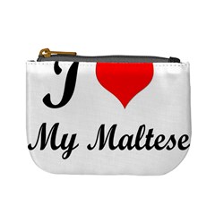 I Love My Maltese Mini Coin Purse