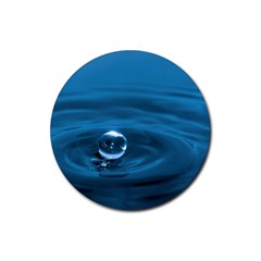 Water Drop Rubber Round Coaster (4 Pack) by knknjkknjdd