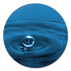 Water Drop Magnet 5  (round) by knknjkknjdd