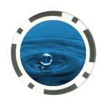 Water Drop Poker Chip Card Guard Front