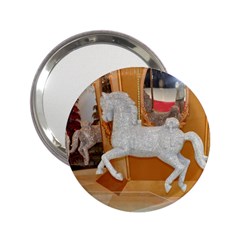 White Horse 2 25  Handbag Mirror by berry3333