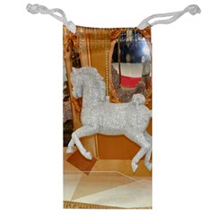 White Horse Jewelry Bag