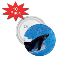 Swimming Dolphin 1 75  Button (10 Pack)  by knknjkknjdd