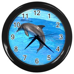 Jumping Dolphin Wall Clock (black) by dropshipcnnet