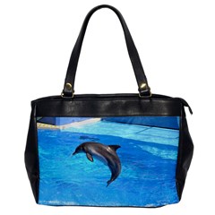 Jumping Dolphin Oversize Office Handbag (one Side) by dropshipcnnet